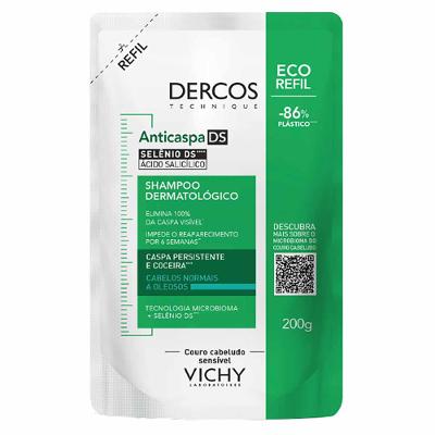 Vichy Dercos Shampoo Anticaspa DS - Cabelos Normais a Oleosos Refil