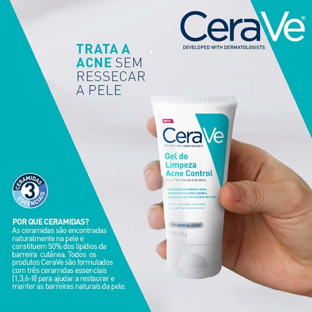Gel de Limpeza Facial Cerave - Acne Control Refil - 3