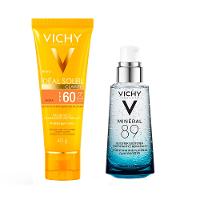 Vichy Minéral 89 Ideal Soleil Clarify Média Kit – Hidratante Facial + Protetor Solar FPS60 - 1