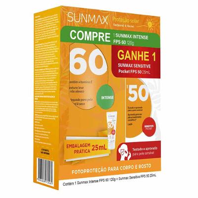 Sunmax Kit - Protetor Solar Facial Intense FPS60 + Sensitive FPS50