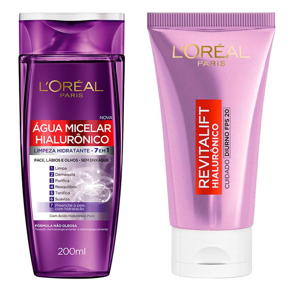 L'Oréal Paris Revitalift Hialurônico Kit - Creme Diurno + Creme Facial Anti-idade - 1