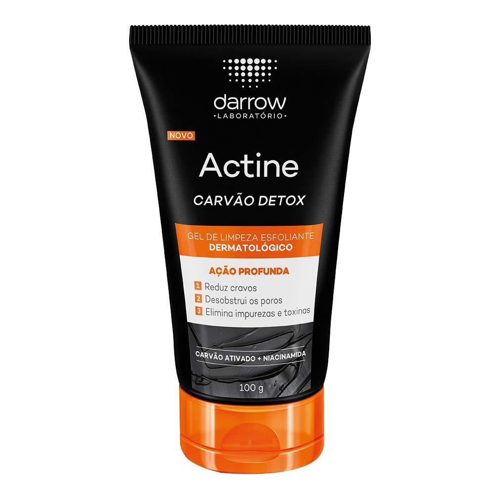 Gel de Limpeza Facial Esfoliante Darrow Actine - Carvão Detox - 1
