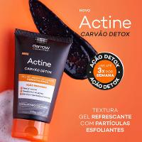 Gel de Limpeza Facial Esfoliante Darrow Actine - Carvão Detox