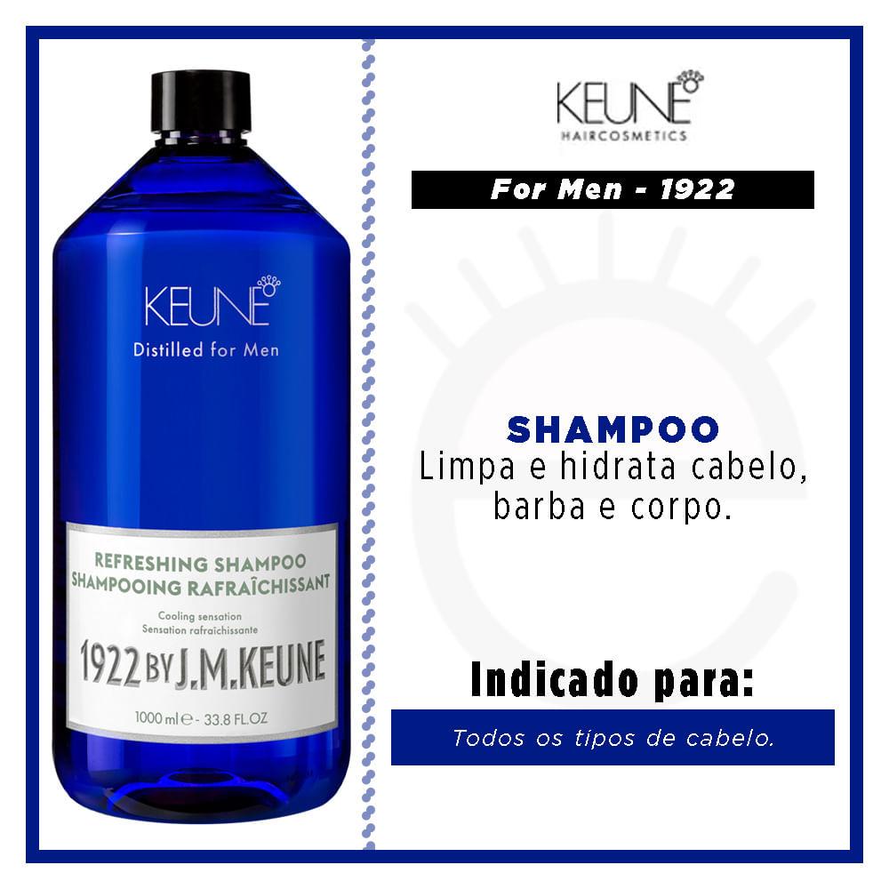 Keune 1922 Refreshing Tamanho Profissional - Shampoo - 2
