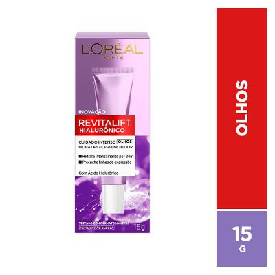 Creme para Olhos Hidratante Anti-idade L'Oréal Paris - Revitalift Hialurônico
