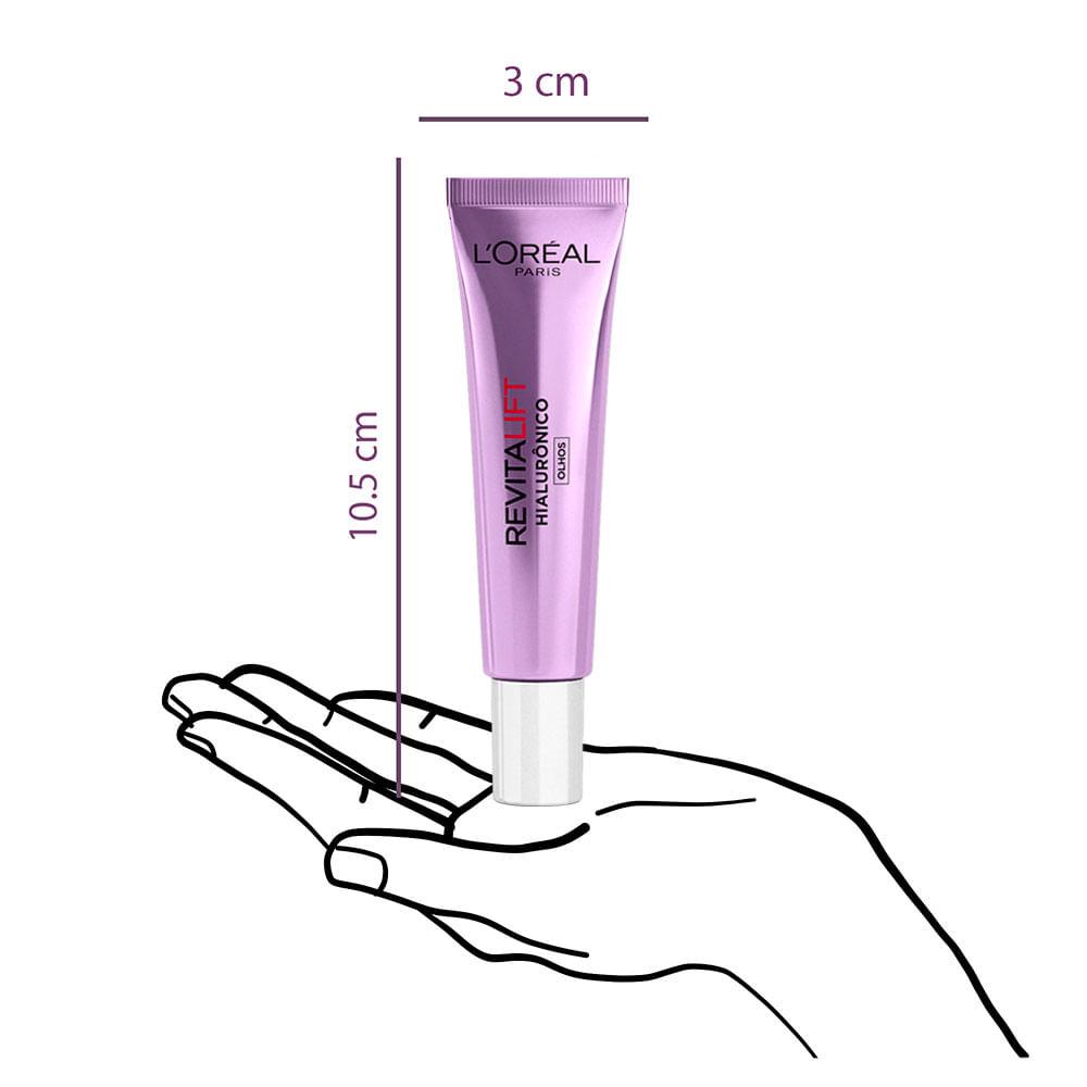 Creme para Olhos Hidratante Anti-idade L'Oréal Paris - Revitalift Hialurônico - 3