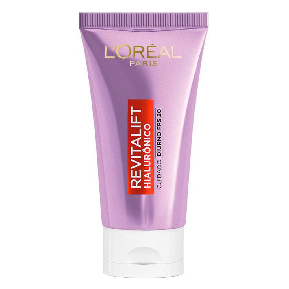 Creme Hidratante Facial Anti-idade L'Oréal Paris Revitalift Hialurônico Diurno FPS20 - 1