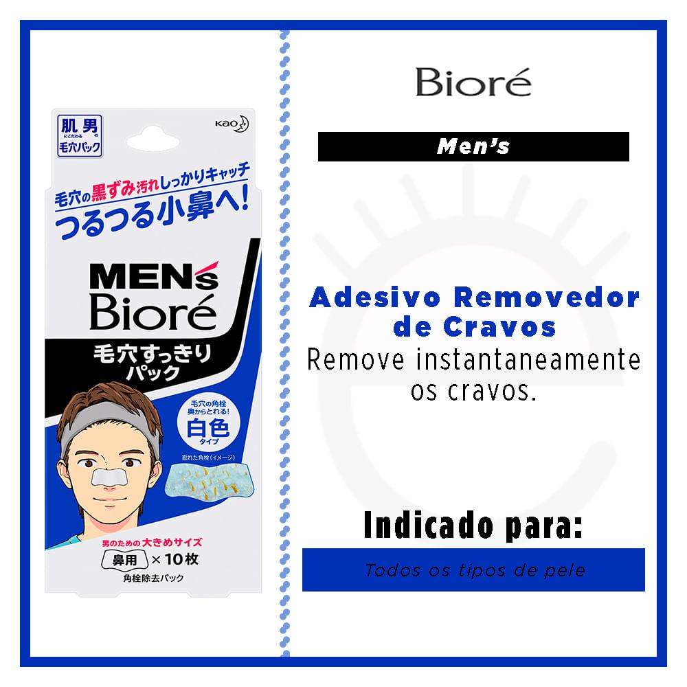Adesivo para remoção de cravos  Bioré Pore Cleansing Stips Mens Branco - 2