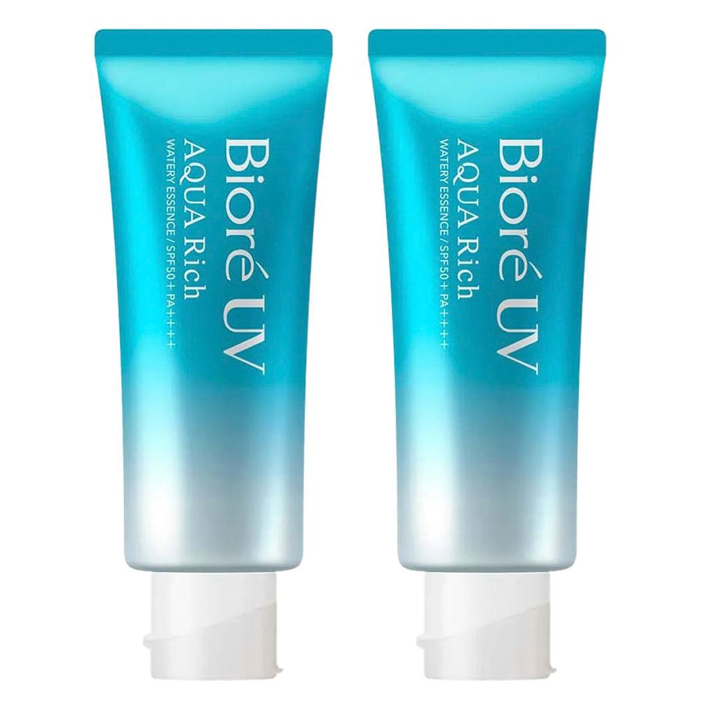 Bioré Uv Aqua Rich Watery Essence Kit com Dois Protetores Solares FPS50 70g - 1