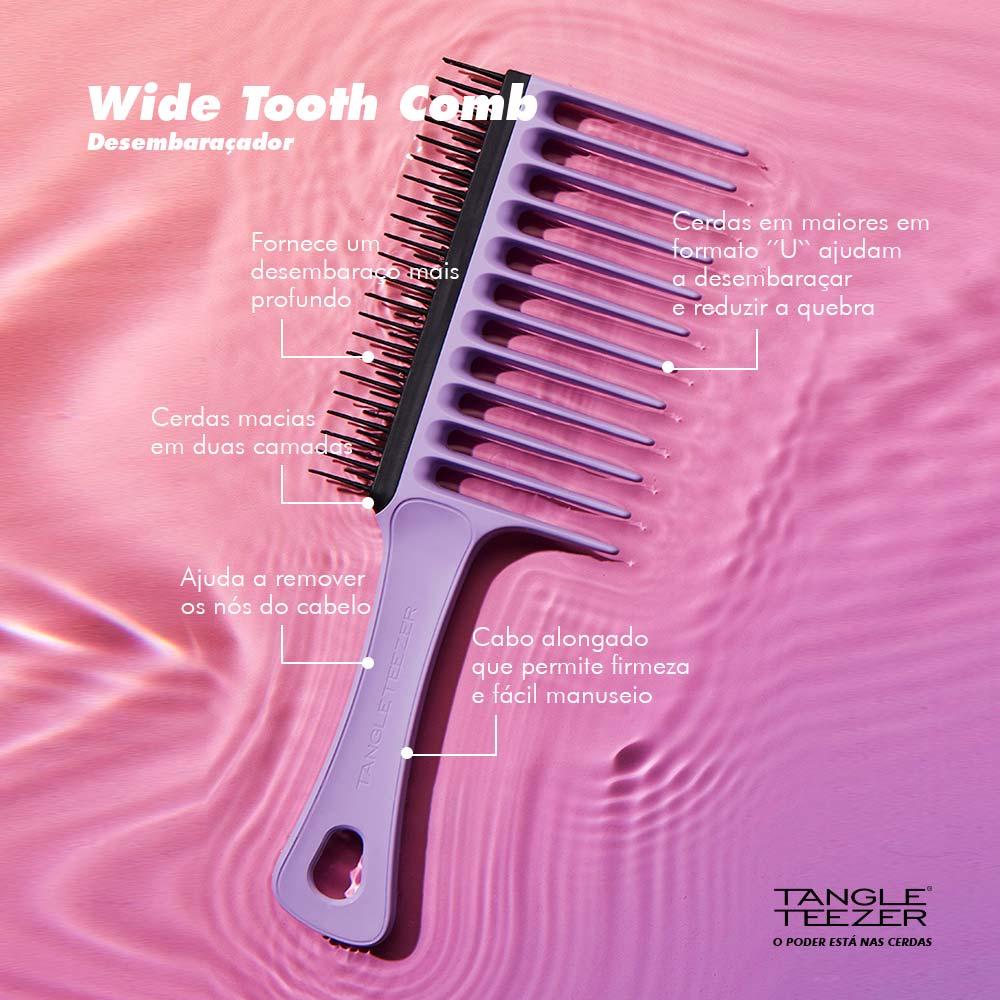Escova para Cabelos Crespos e Cacheados Tangle Teezer Wide Tooth Comb - 2