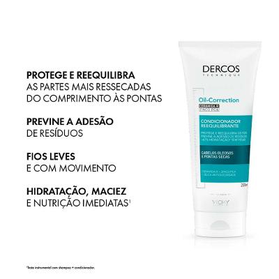 Vichy Dercos Oil-Correction Condicionador Reequilibrante