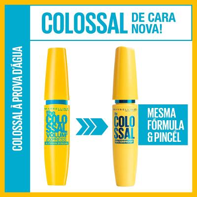 Máscara de Cílios Maybelline The Colossal Volum' Express à Prova D'água