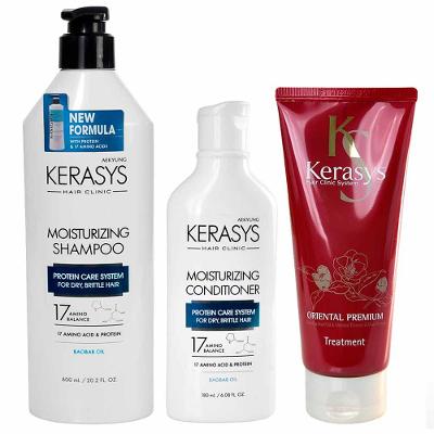 Kerasys Moisturizing Kit - Shampoo + Condicionador + Tratamento