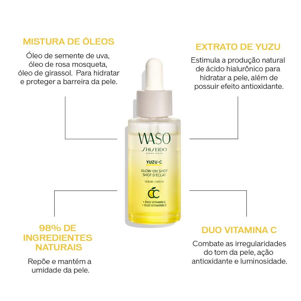 Sérum Facial Bifásico Shiseido - Waso Yuzu-C Glow-On Shot - 5