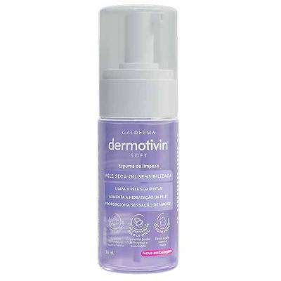 Espuma de Limpeza Facial para Pele Seca ou Sensibilizada Dermotivin Soft