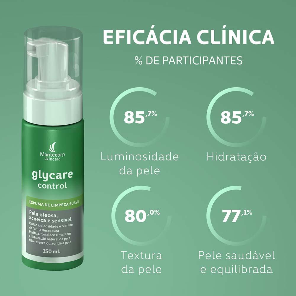 Espuma de Limpeza Facial Mantecorp Skincare Glycare Control - 3