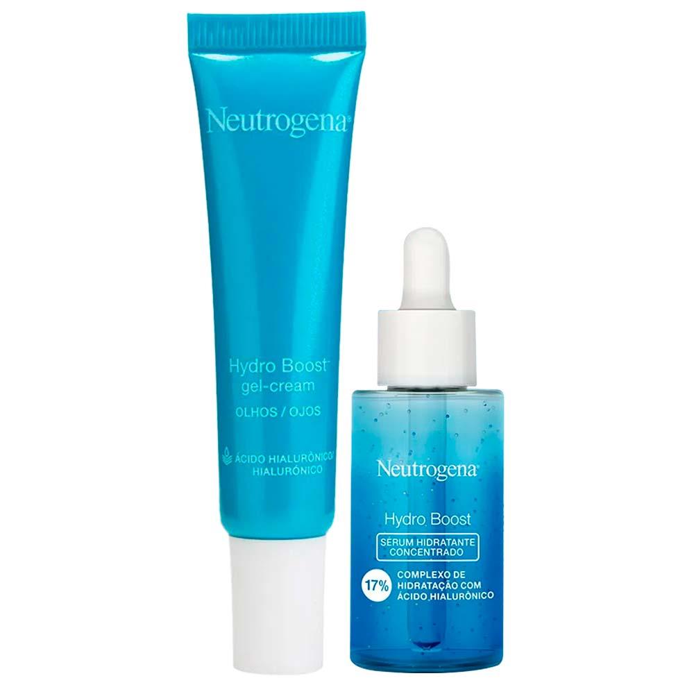 Neutrogena Hydro Boost Kit – Gel Creme para Olhos + Sérum Hidratante Facial - 1