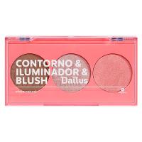 Paleta de Contorno & Iluminador & Blush Dailus Pele de Milhões 2 - 1
