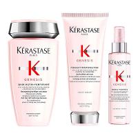 Kérastase Genesis Kit - Shampoo Antiqueda + Condicionador + Protetor Térmico - 1