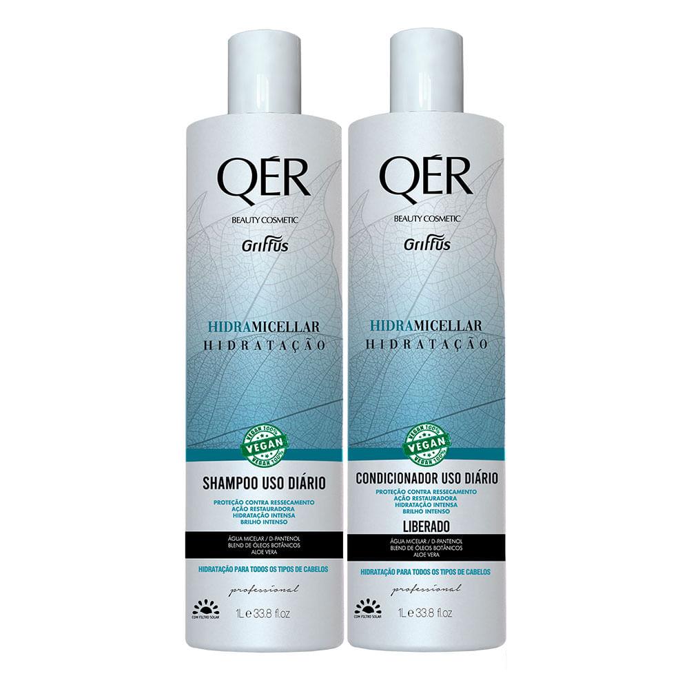 Griffus QÉR Beauty Cosmetics Hidramicellar Kit - Shampoo + Condicionador - 1