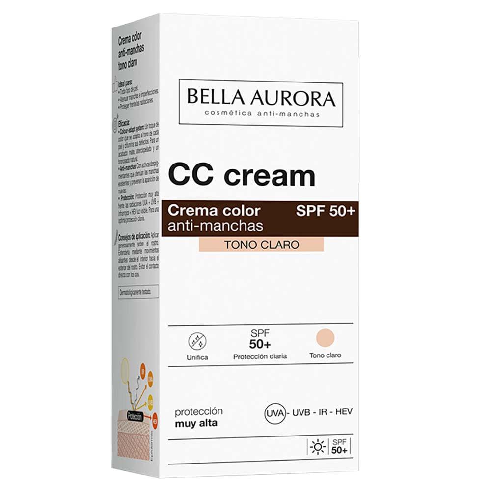 Creme Anti-Manchas com Cor Bella Aurora CC Cream FPS50 - 3
