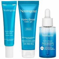 Neutrogena Hydro Boost Kit – Gel Creme para Olhos + Hidratante Facial FSP25 + Sérum - 1