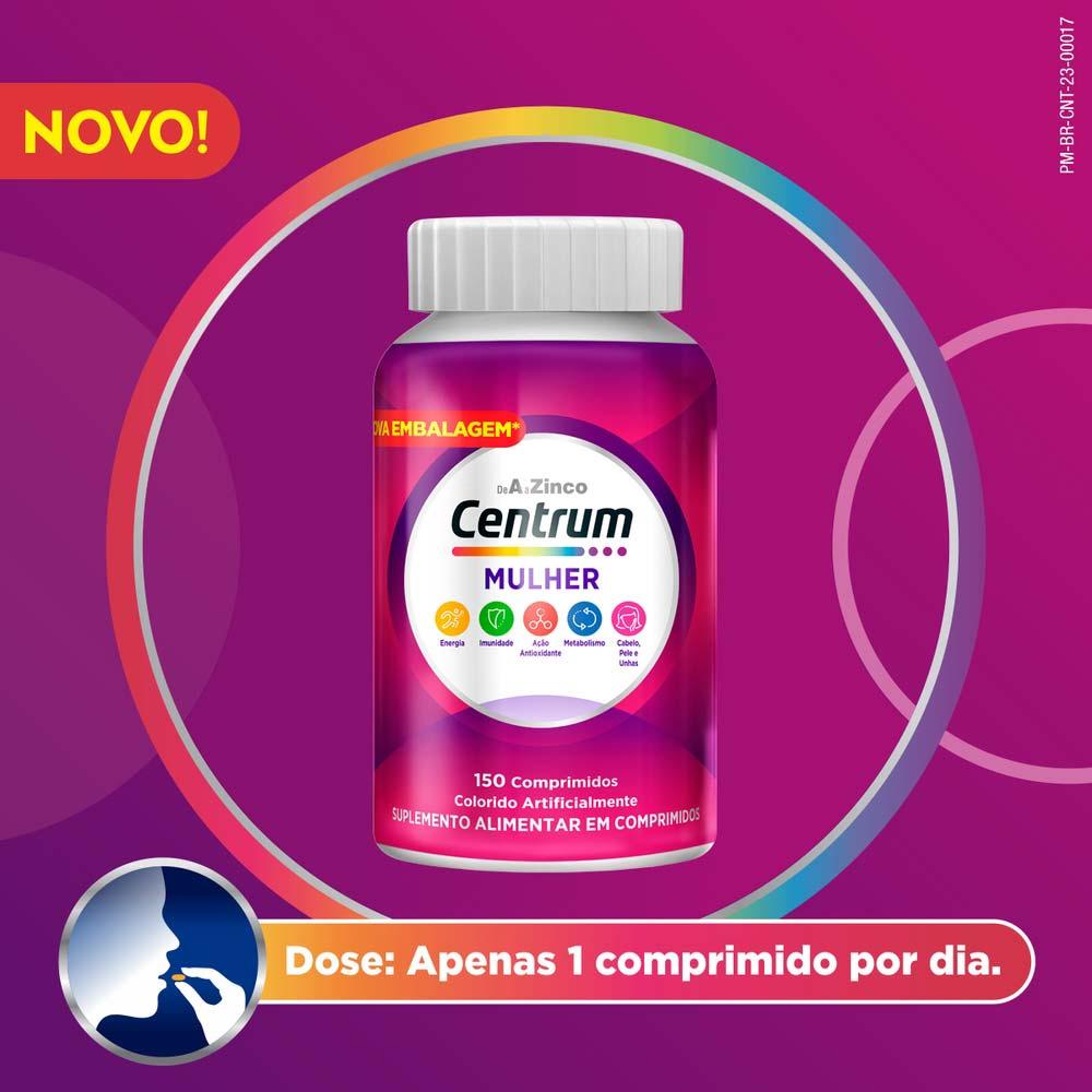 Suplemento Alimentar Multivitamínico Centrum Mulher - 3