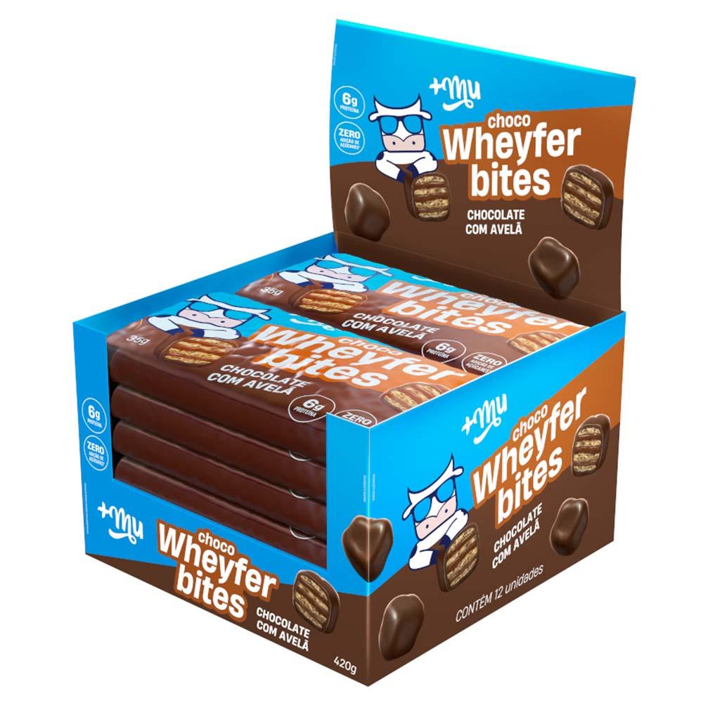 Display Chocowheyfer Bites +Mu – Chocolate com Avelã - 1