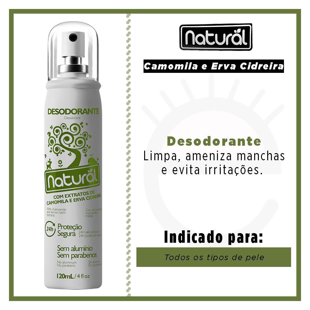 Desodorante Orgânico Natural Unissex - Camomila e Erva Cidreira - 2