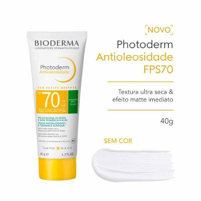 Bioderma Protetor Solar Facial Antioleosidade Photoderm FPS70 Neutro