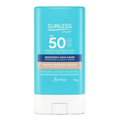 Protetor Solar Facial Stick com Cor Sunless Sport FPS 50