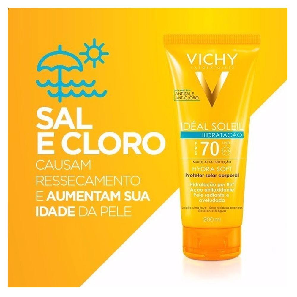 Protetor Solar Vichy - Idéal Soleil Hydrasoft FPS70 - 2