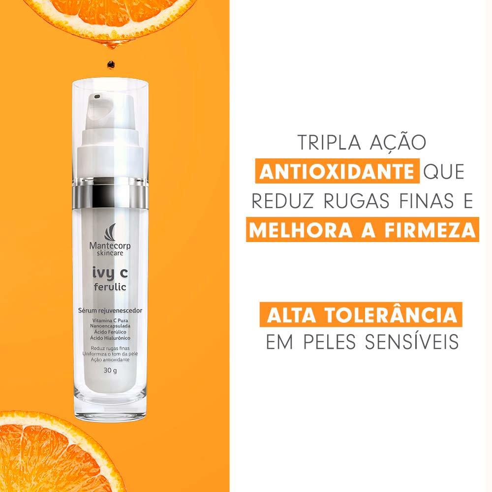 Rejuvenescedor Facial Mantecorp Ivy C Ferulic Sérum - 3