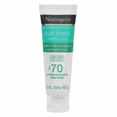 Protetor Solar Neutrogena Sun Fresh Derm Care Facial FPS70