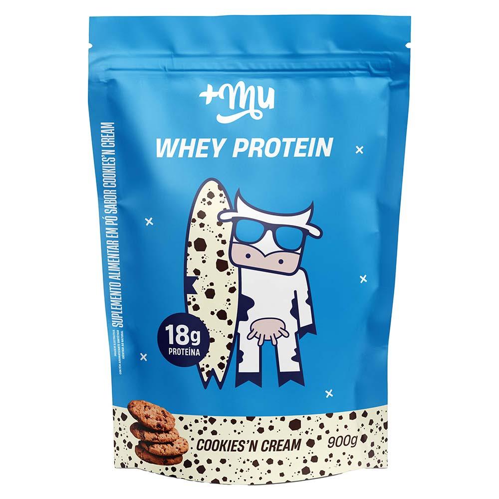 Whey Concentrado +Mu - Cookies’n Cream - Refil - 1