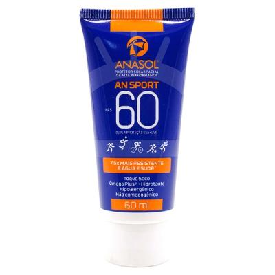 Protetor Solar Facial Anasol An Sport FPS60