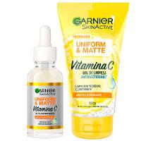 Garnier Vitamina C Kit – Sérum Facial Efeito Matte + Gel de Limpeza Facial - 1
