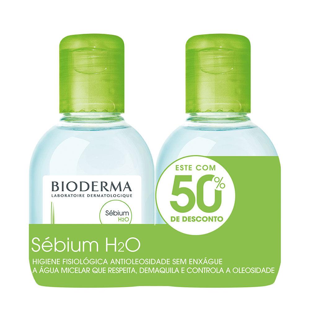 Kit Bioderma H2O Sebium Água Micelar Antioleosidade com 2 Unidades - 1