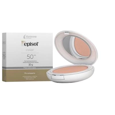 Episol Color Kit Mantecorp - Pó Compacto FPS50 + Protetor Solar Tom 1 - Extra Claro