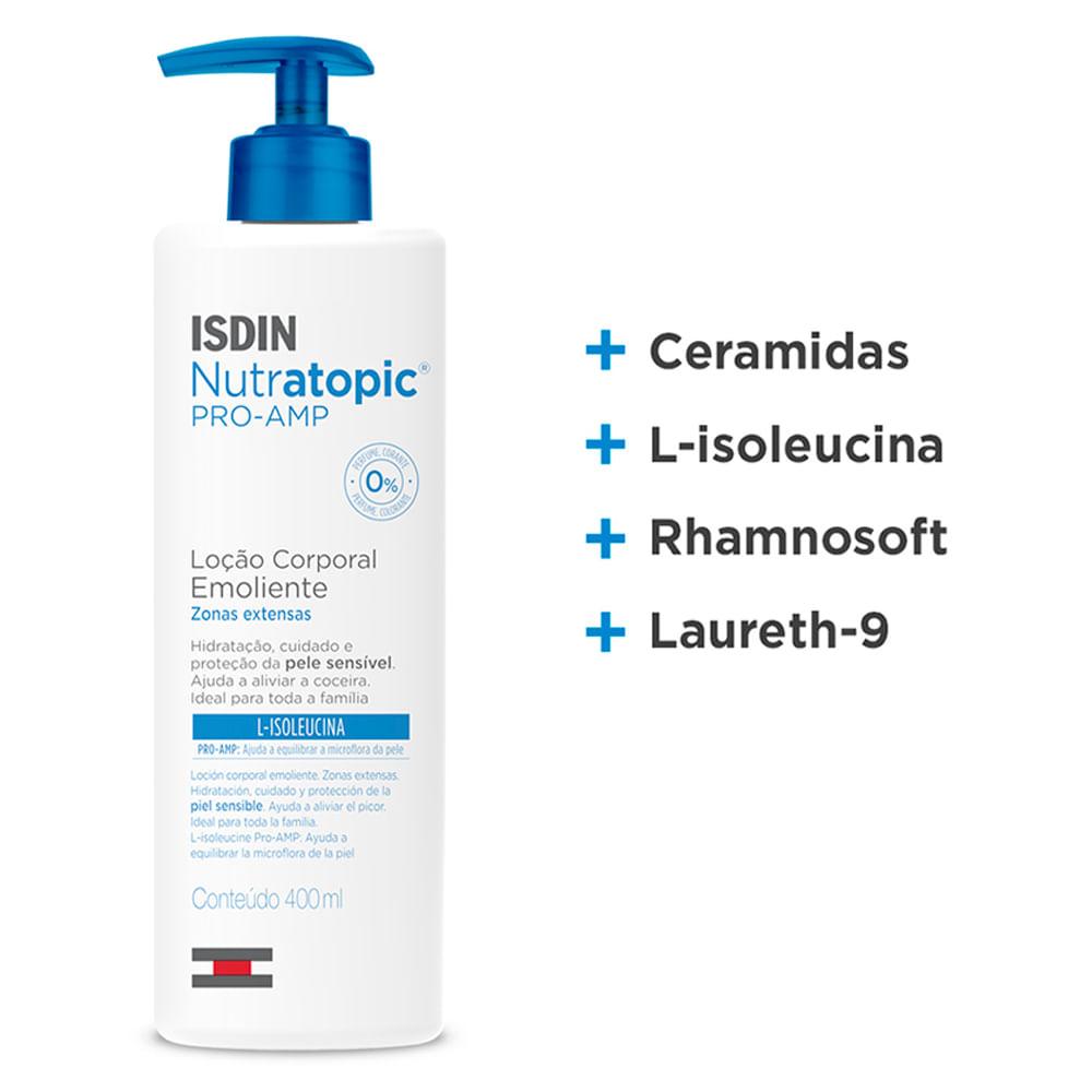 Loção Corporal Emoliente Isdin - Nutratopic Pro-AMP - 3