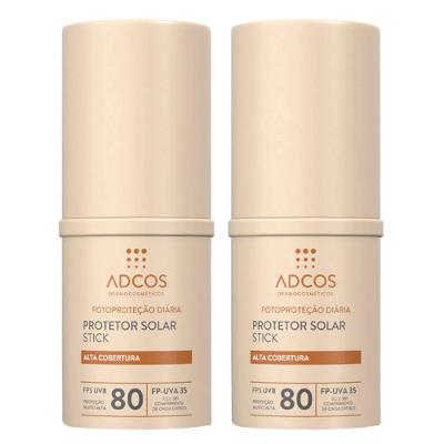 Adcos Kit com 2 Protetores Solares com Cor FPS80 - Bronze