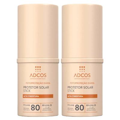 Adcos Kit com 2 Protetores Solares com Cor FPS80 - Ivory