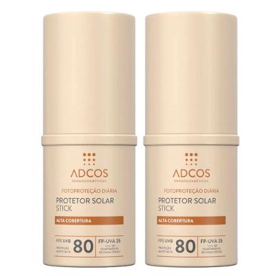 Adcos Kit com 2 Protetores Solares com Cor FPS80 - Beige