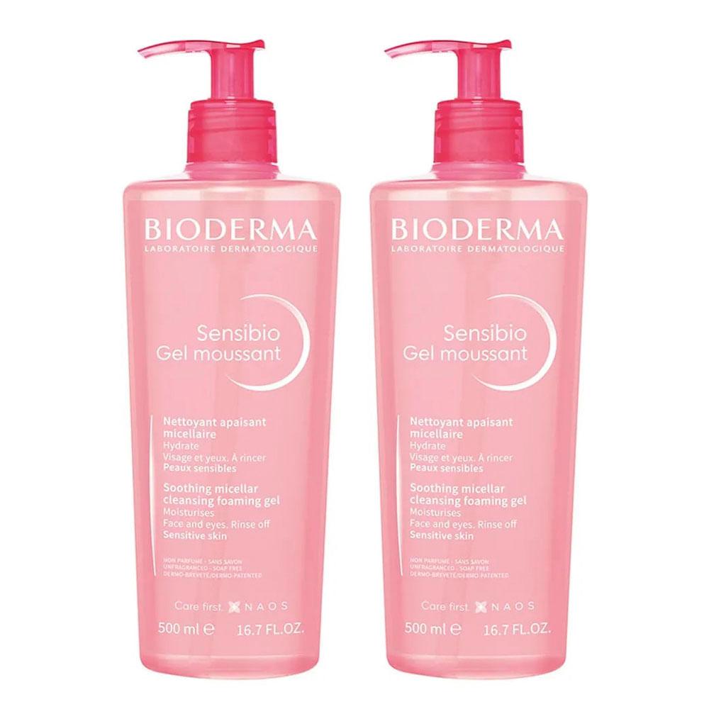 Bioderma Sensibio Gel Moussant Kit com 2 unidades de 500ml - 1