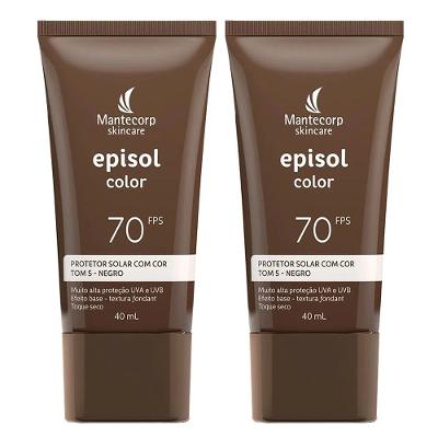 Mantecorp Skincare Episol Color Kit com 2 Protetores Solares com Cor FPS70 Tom 5