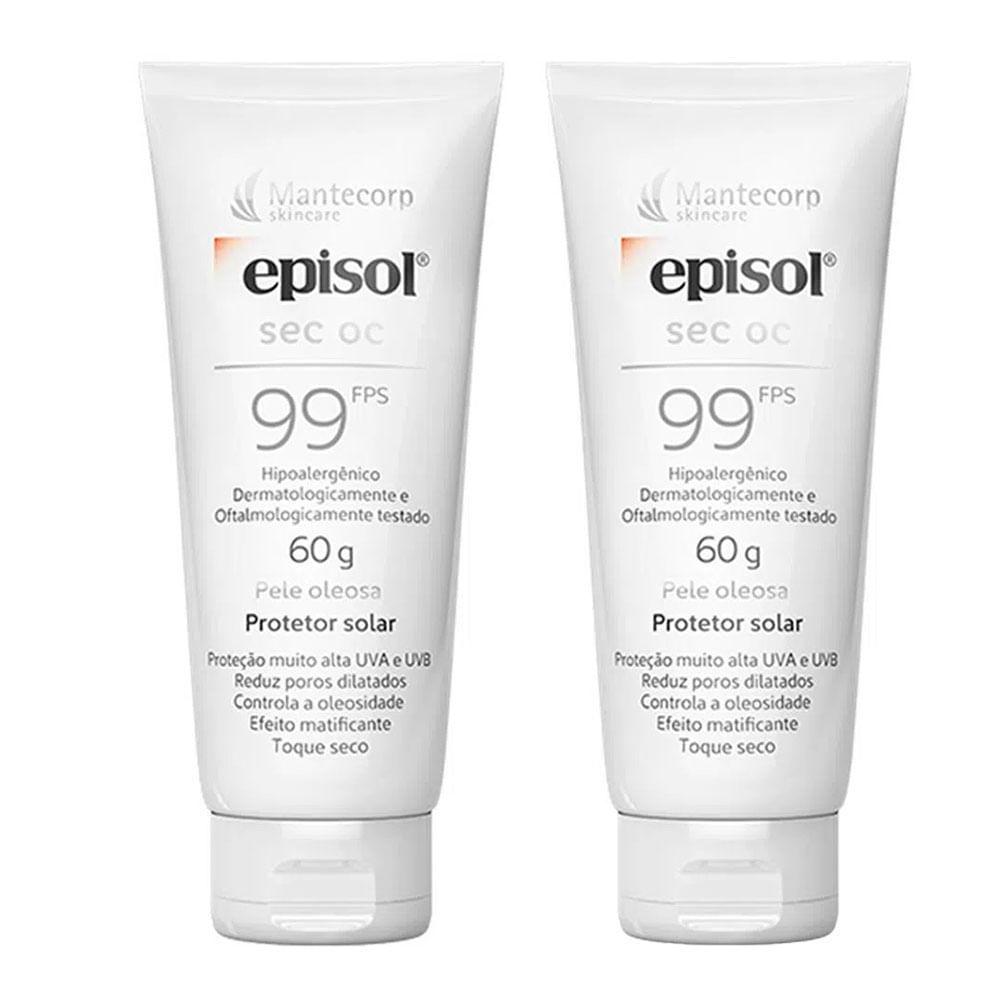Kit 2x Protetor Solar FPS99 Episol SEC OC Mantecorp Skincare - 1