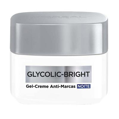 Gel Creme Facial Anti-Marcas L'Oréal Paris - Glycolic Bright Noite