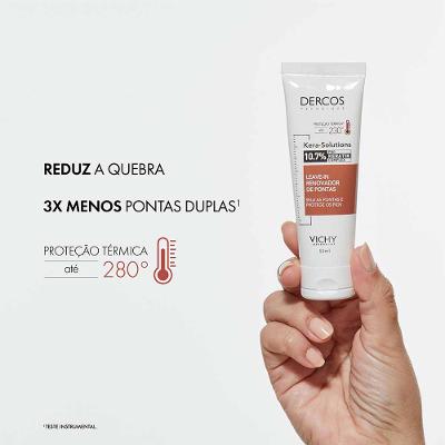 Leave-in Renovador de Pontas Antifrizz e Proteção Térmica Vichy Dercos Kera Solutions