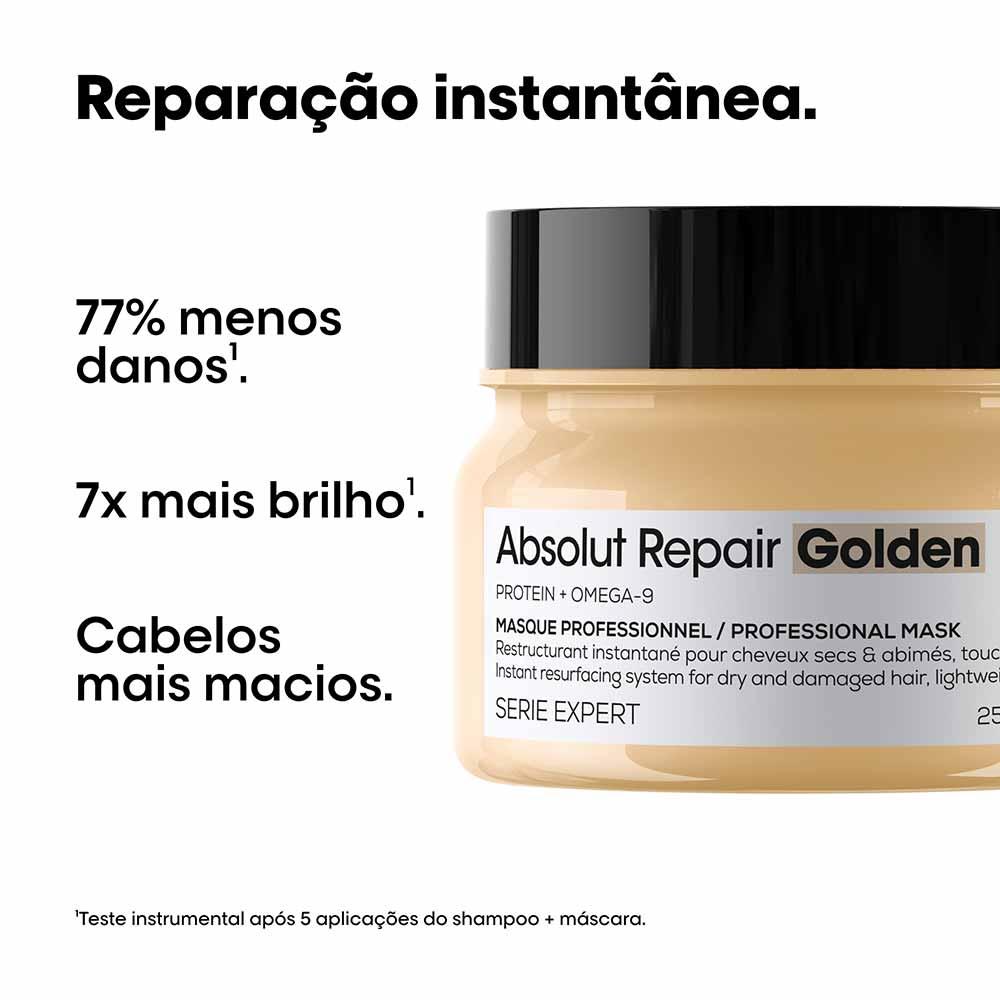 Máscara de Tratamento L'Oréal Professionnel Absolut Repair Golden Quinoa Com Proteína e Ômega - 2
