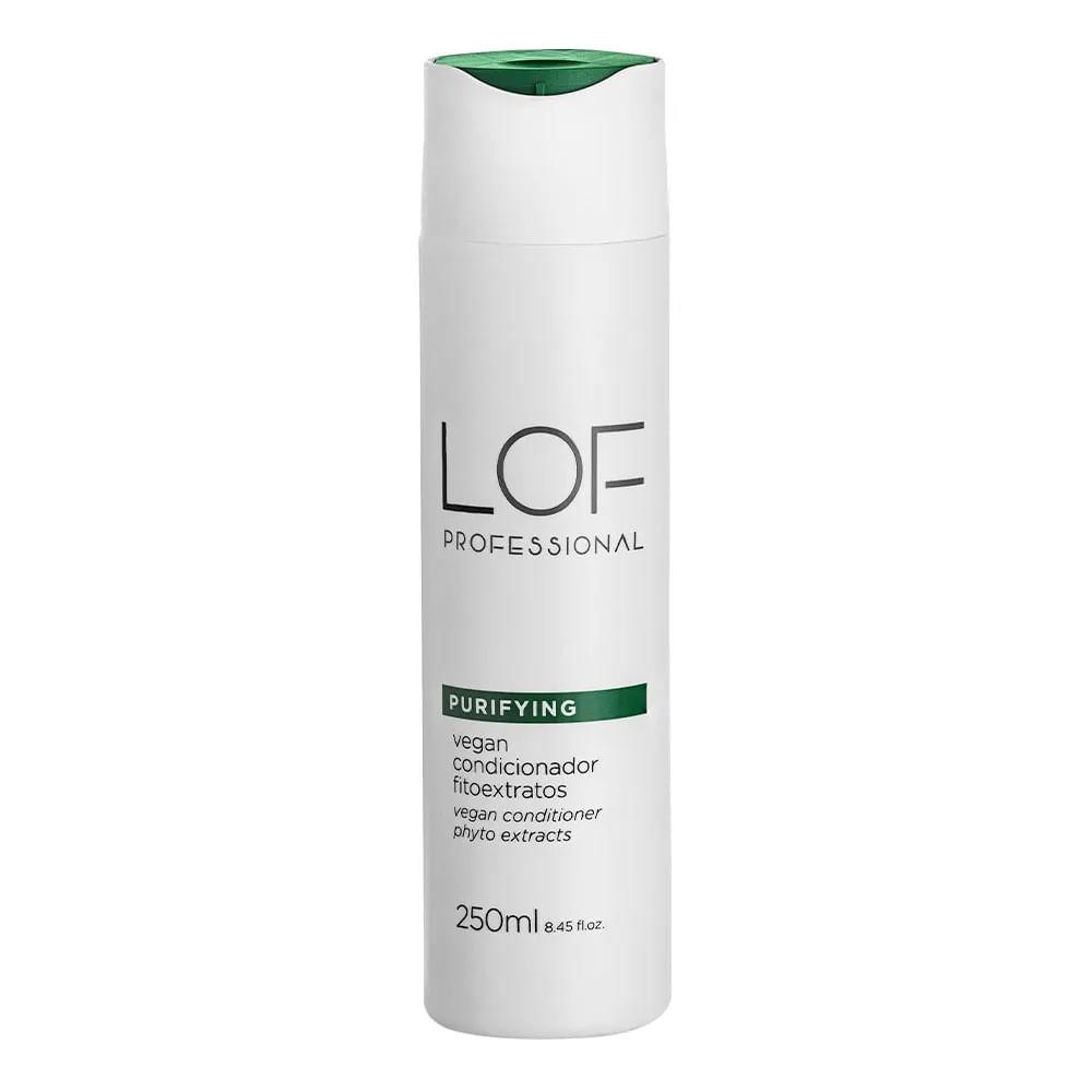 LOF Professional Purifying Vegan Kit – Shampoo 300ml + Sérum 60ml + Condicionador 250ml - 3